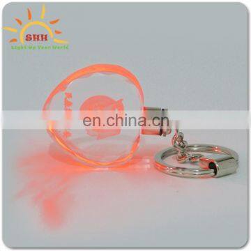 Factory Supply Fancy Cheap Metal Customize Engraved Crystal Keychain/key Chain, Handmade Multicol Crystal LED Keychain/key Chain photo-2