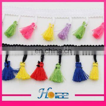 New Design Pompom Lace Trim Cotton Tassel Fringe Chain Tassel Lace Trimming photo-4