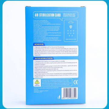 Virus Block Out Air Doctor Chlorine Dioxide Virus Shut Out Clo2 Sterilizer Card