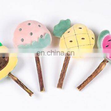 New Web Rosebud Mint Bell Sounding Cat Toy Set Pet Cute Cartoon Tassel Cat Cuddle Stick photo-4