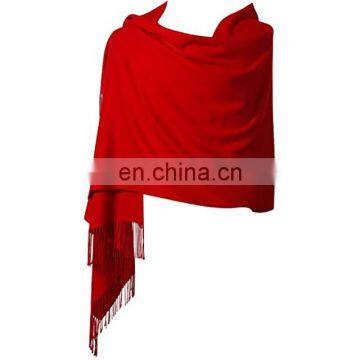 Artificial Wool Soft and Plain Color Travel Picnic Party Shawls and Scarves