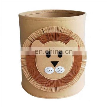 factory direct sale low cost foldable felt storage basket