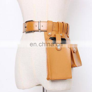 TWOTWINSTYLE Vintage Dresses Accessories Fashion New 2020 Summer High Waist Bag PU Leather Belts photo-3