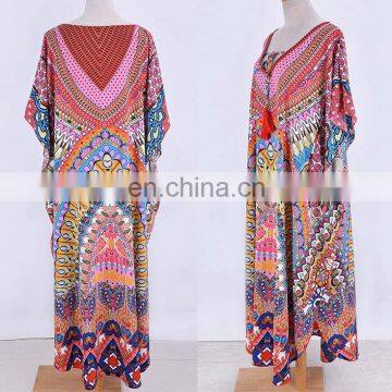 Плюс-размерный распечатанный пляжный костюм, пахо для пляжа, купальник-крывалка, палео для пляжа для женщин, купальник-крывалка, сарафан-туника для пляжа photo-4