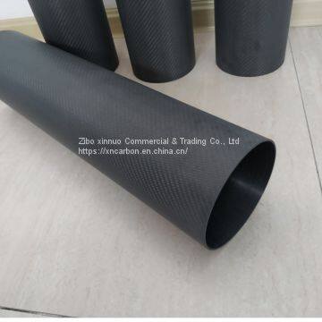 140mm 5.51 Inch Outer Diameter Low Intertia Carbon Fiber Shaft for Guide Roller photo-3