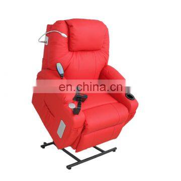 Furniture Motor Leather Power Lift Recliner Chair Electric Riser Lounge Sofa For Elderly and Disabled With Remote Control