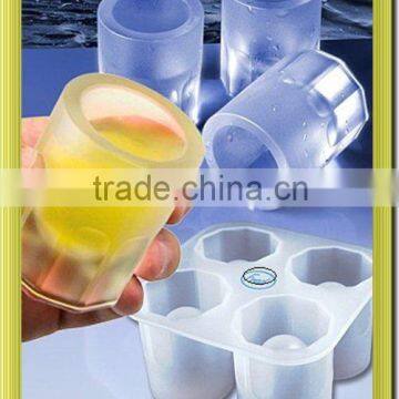 food grade 4 shots silicone ice cube