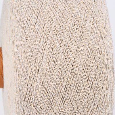 Ne5.5s Raw White Recycled Polyester Cotton Yarn for Weaving Belt Tape photo-5