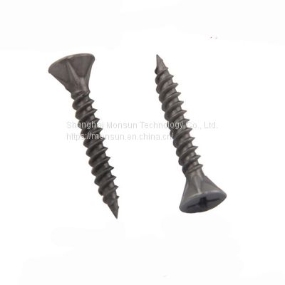 Cement Board Screws With 3/4/6 Nibs Black phosphating Screw Manufacturer Supply