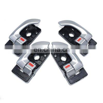 4Pcs Interior Chrome Door Handle Left & Right LH RH For 2005-09 Hyundai Tucson 82620-2E000,82610-2E000