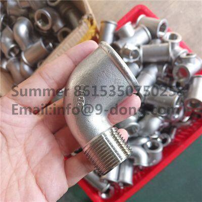 SS304 Stainless Steel Sanitary 90 Degree Bend Fittings Elbow