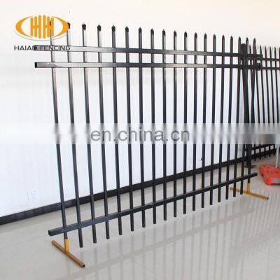 2020 hot sale modern home design black powder coated wrought iron fence mesh panels, metal picket fence