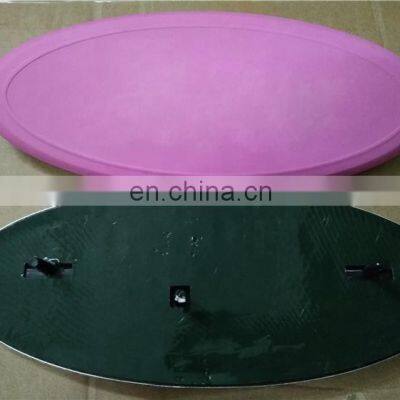 Plastic Custom Pink Black Leaf Color 227X90mm 9 Inch Car Grill Emblem Badge photo-4