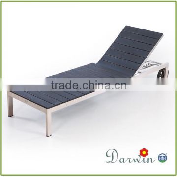 poly wood used outdoor wheel lounge chair