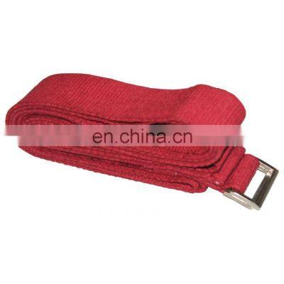 durable 100% cotton yoga/gym strap with D-ring buckle Made in India Bulk Price