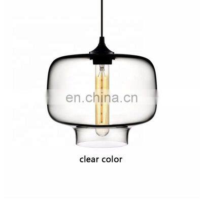 Tonghua 2019 Modern Color Glass Shade Chandelier T30*185 LED Edison Bulb Hanging Lamp E26 E27 Lamp Holder Restaurant Light photo-2