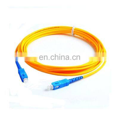 3meters 2.0mm SC UPC Simplex Single mode G652D cordon de raccordement en fibre Fiber Jumper sc fiber optic patch cord