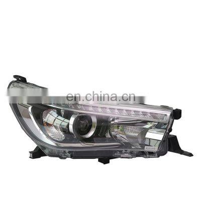 Super Bright Auto Car Accessories Yellow LED Head Light With Lens For Toyota Revo 2016