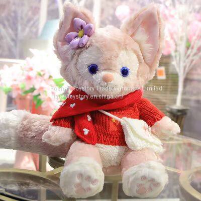 Spot cute little fox doll Lina bell doll birthday gift