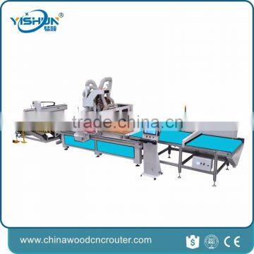 cnc router material handling nesting machineautomatic loading unloading cnc wood working machine