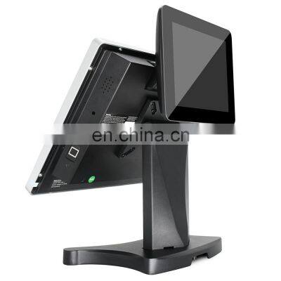 15'' Touch Screen All in One POS System Wifi/Dual Screen Cash Register/Built-in 8inch Customer Display Cashier POS Machine photo-4