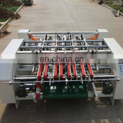 Semi Automatic Paper Board Folder Gluer Machine/two Pieces Glue Machine/carton Folding and Gluing Machine photo-3
