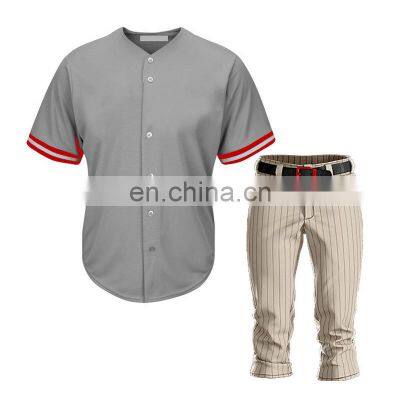 Newest Style Lightweight Comfortable Baseball Uniform Reasonable Price Baseball Uniform For Adults