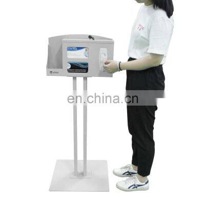 Free Standing Mask Glove Hand Sanitizer Dispenser Metal Multifunctional Display Racks photo-4