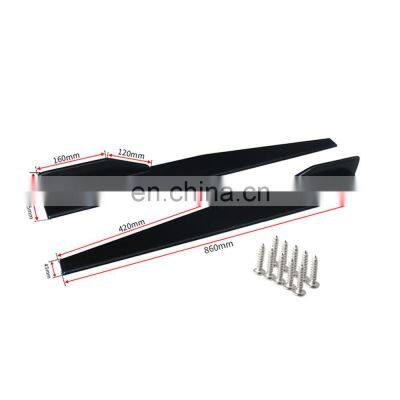 2x Universal Side Skirt Extension Rocker Splitters Winglet Wings Canard Diffuser