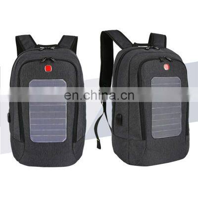 Hot Selling 2020 New USB Charger Port Outdoor Travel Bag Customized Anti-Theft Solar Backpack