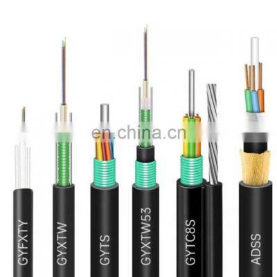 Factory manufacturers 6 12 24 48 96 144 core fiber optic cable fibra optica adss