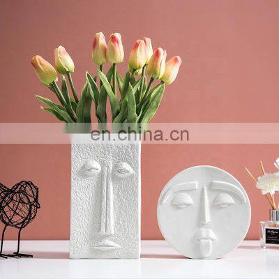 Human Face Expression Plants Pot Vase Planter Home Office Desktop Decor Gift Living Room Decorations