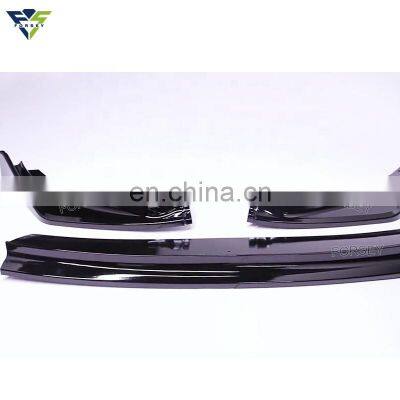 3Piece Car Front Bumper Lip Glossy Black/ Carbon Fiber Look Front Lip Spoiler Bumper Lip for T-oyota Camry 2018+