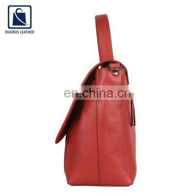 Fashion Style Chairman Lining Luxury Pattern Genuine Leather Handbag for Women