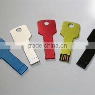 Square Metal Key USB with Many Colors Option and CE FCC Rohs Certifications