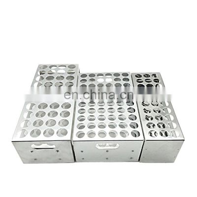 HC-M125 Factory Price Stainless / aluminum steel test tube rack (18/30/40/60)