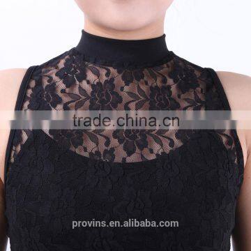 Girls Lyrical Two Pieces Lace Turtle Neck Dance Crop Tops, Dance Costumes photo-5