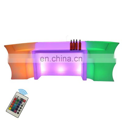 home portable bar tables led furniture nightclub lounge led cocktail table illuminated flashing color changing led bar furniture