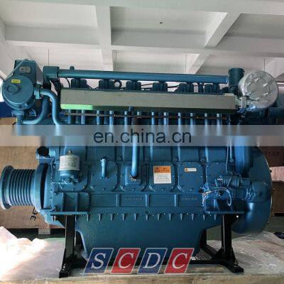 Best Price 6 Cylinder 735kw/1000hp/1500rpm 8170ZC1000-5 Weichai Marine Diesel Motor photo-2