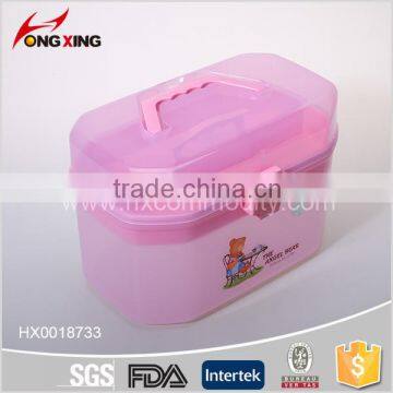 Pink Clear Plastic Family Healthy Box