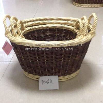 Home Garden Hand Made Flower Planter Baskets/Wicker Flower Pot