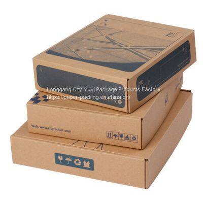 Custom Logo Printed Craft Packaging Corrugated Folding Shipping Mailing Mailer Paper Gift Boxes photo-2