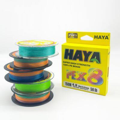 HAYA X8 Abrasion Resistant Fishing Lines Pe Braided Line High Sensitivity and Zero Memory 8 Strands Smaller Diameter Wires photo-3