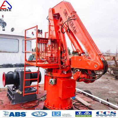 High Quality Marine Hydraulic Telescopic and Knuckle Boom Deck Ship Vessel Yachnt Crane photo-3