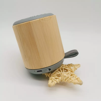 Iodegradable Eco-friendly Bamboo Speakers Portable Mini Sound Music Box BT Wireless Speaker photo-2