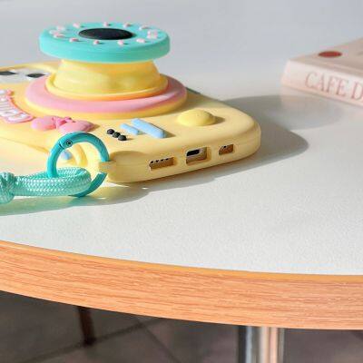 Personality Creative Stereo Camera Phone Case 11 12 13 14 15 Pro Max/Pro Silicone Back Cover Protective Case photo-2