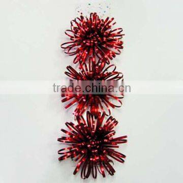Colorful PET Fancy Ribbon Bow With Tips/Iridescent Luxury Bow Celebration Firework Bow/Colorful Firework Lade Bow photo-4