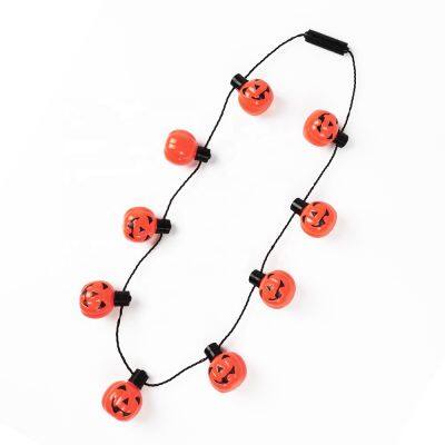 Halloween Supplies Light Up Toys Led Pumpkin Necklace Party Decoration photo-3