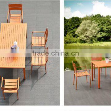 Bahrain 2015 sweet Best selling outdoor/resort/Hotel powder coating dining chair and table