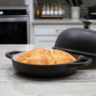 Enameled Cast Iron Dutch Oven for Sourdough Bread Baking 10 Inch Enamel Thick Coated Cookware Set Non Stick for Cooking photo-4